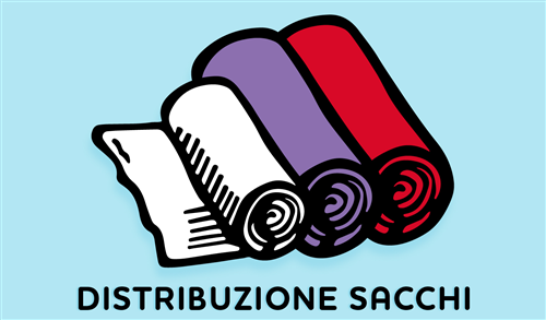 Distribuzione sacchi per raccolta differenziata rifiuti