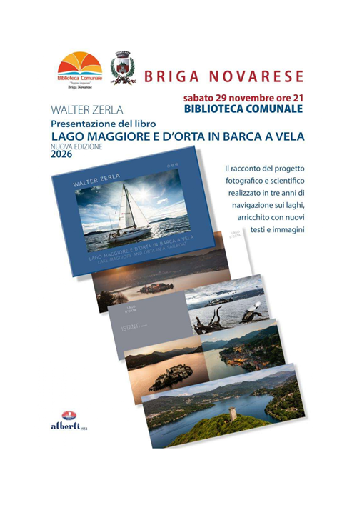 Presentazione del libro Lago Maggiore e d'Orta in barca a vela - sabato 29 novembre 2025